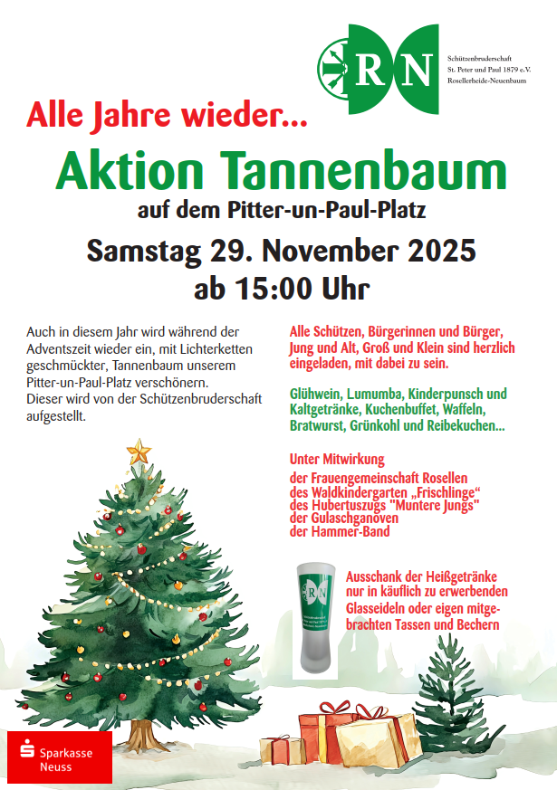 Weihnachtsbaumaufstellung 2025